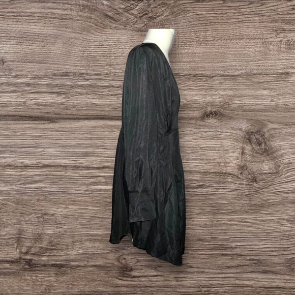 Simplee Plus Women A-Line V-Neck Party Little Black Dress Size 1XL NWT Fit Flare - Picture 5 of 8